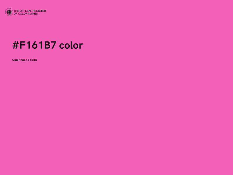 #F161B7 color image