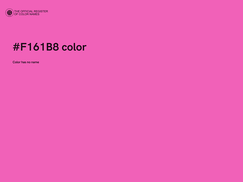 #F161B8 color image