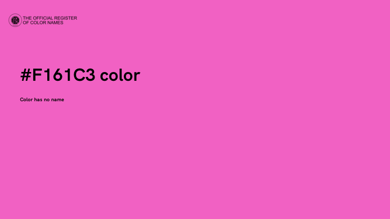 #F161C3 color image