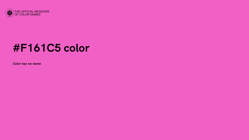#F161C5 color image