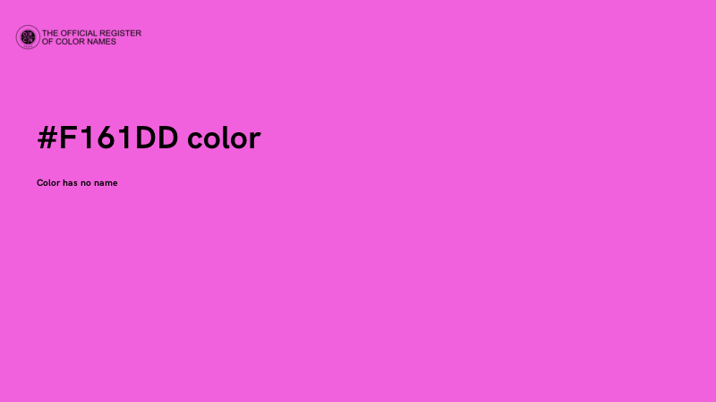 #F161DD color image
