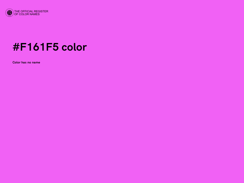 #F161F5 color image