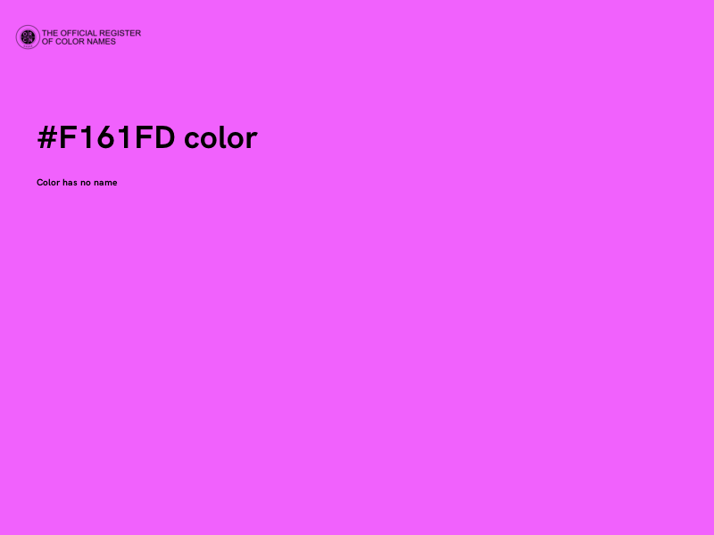 #F161FD color image