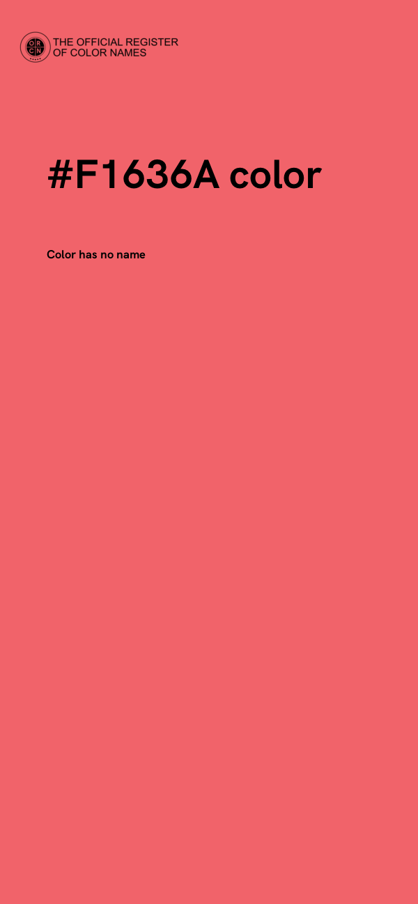 #F1636A color image