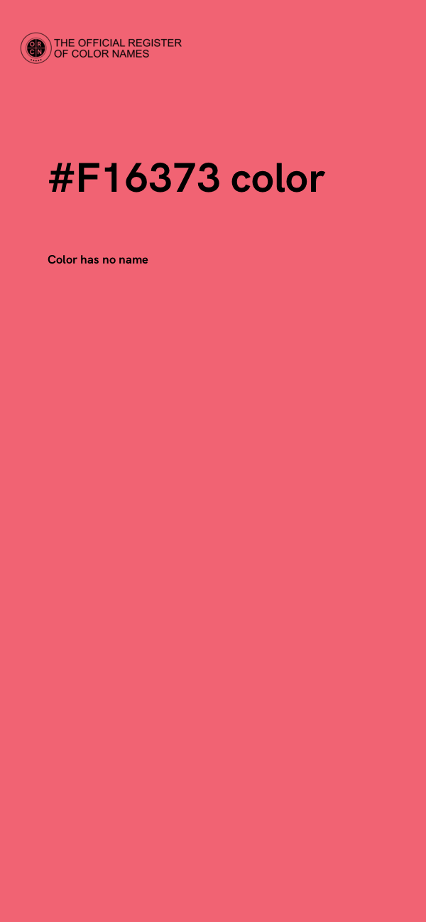#F16373 color image