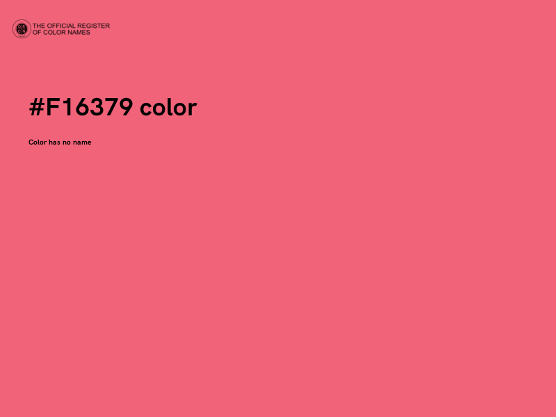 #F16379 color image