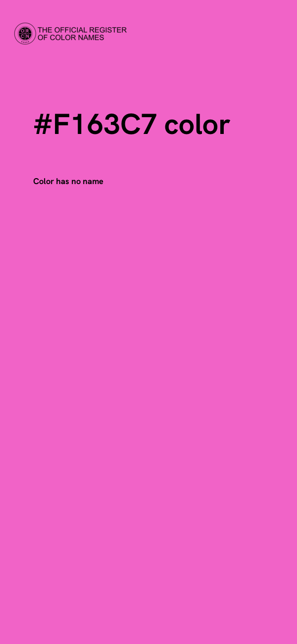 #F163C7 color image