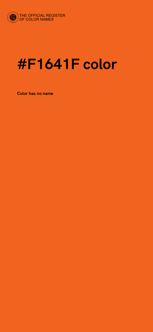 #F1641F color image