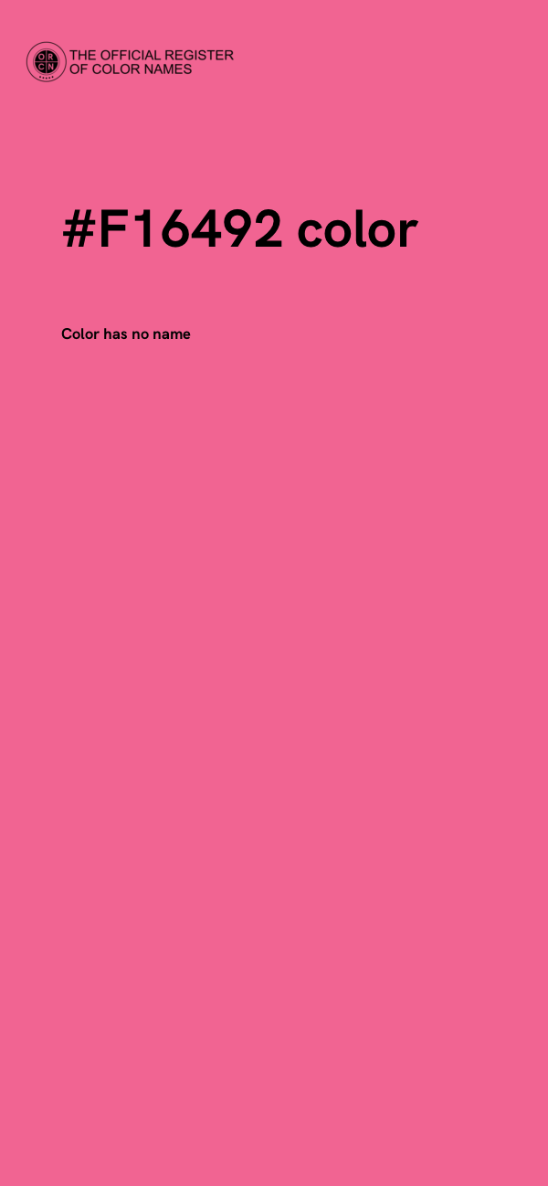 #F16492 color image