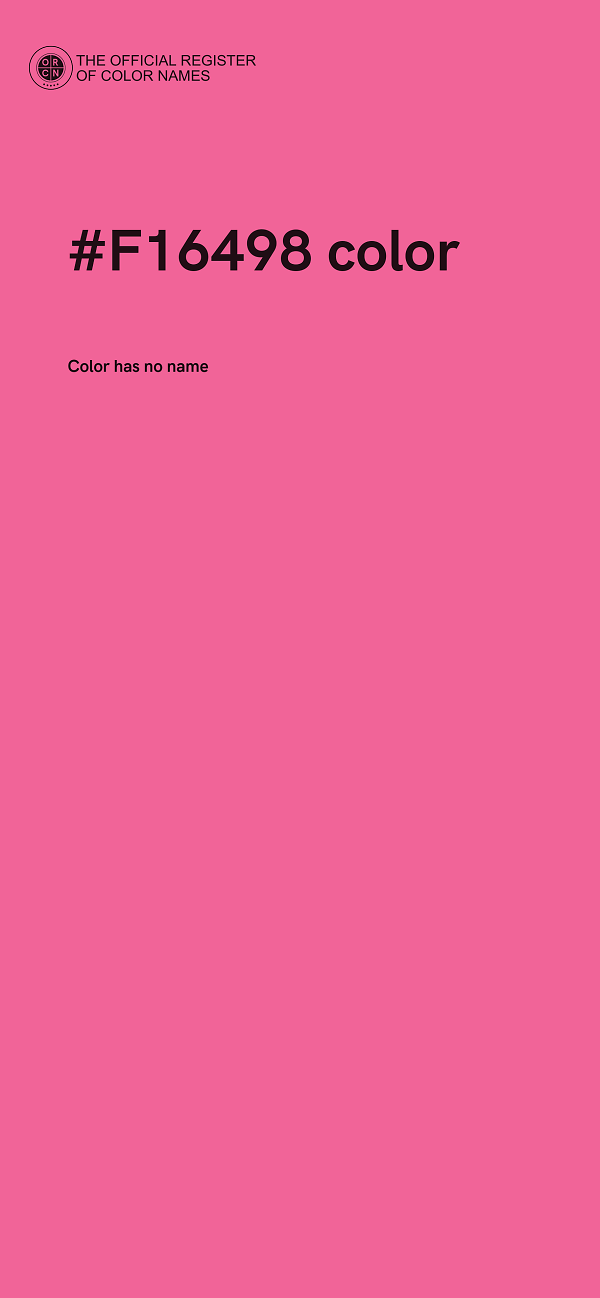 #F16498 color image
