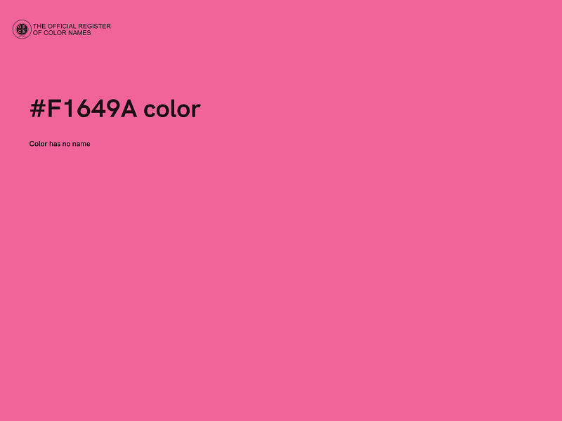#F1649A color image