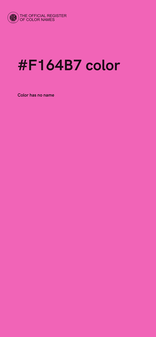 #F164B7 color image