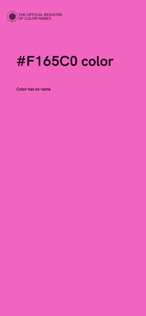 #F165C0 color image