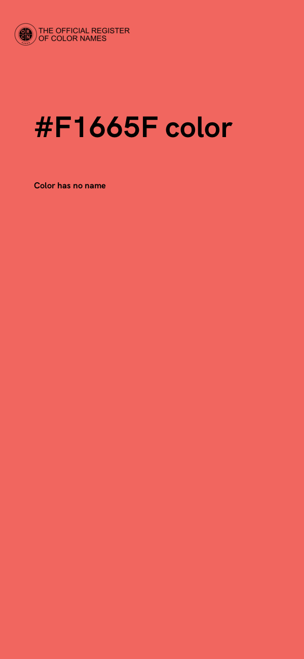#F1665F color image