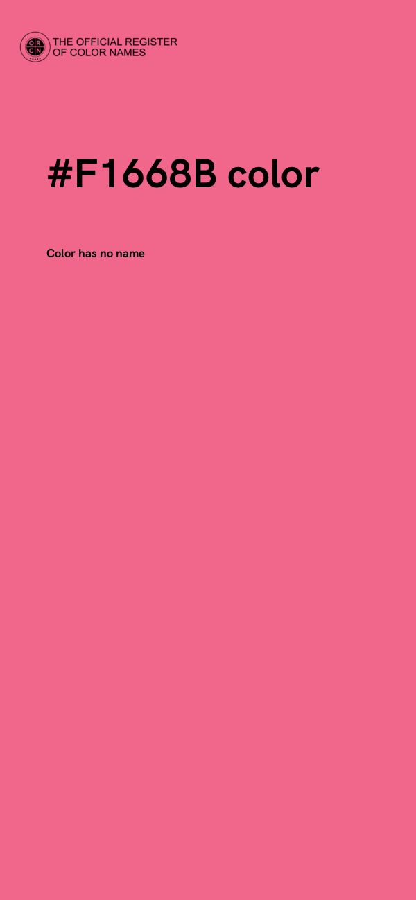 #F1668B color image