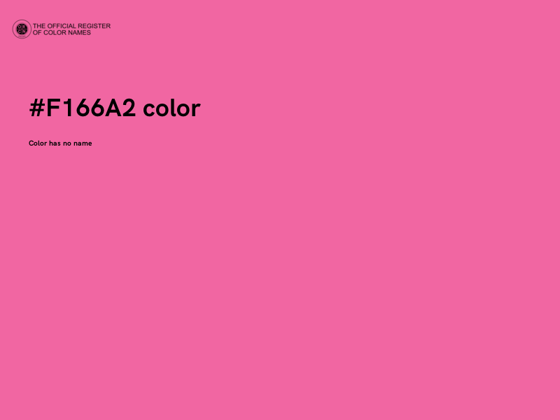 #F166A2 color image
