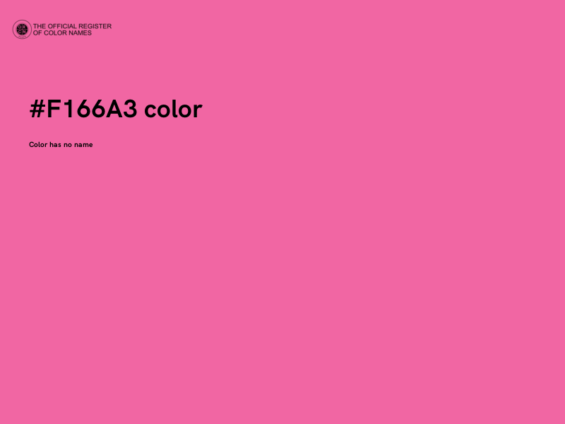 #F166A3 color image