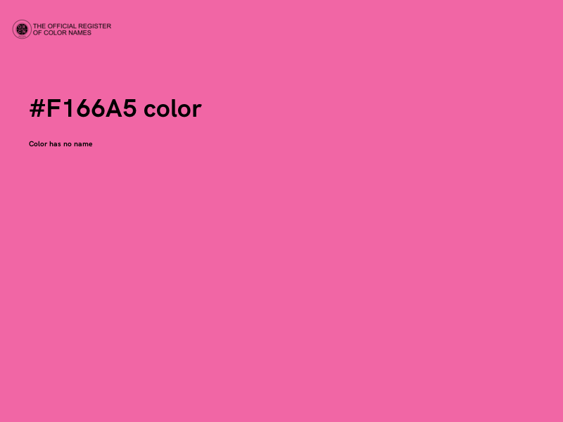 #F166A5 color image
