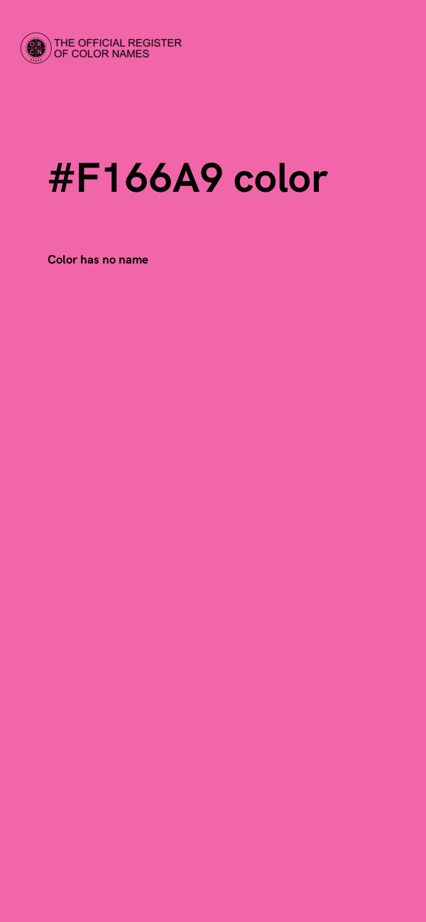 #F166A9 color image