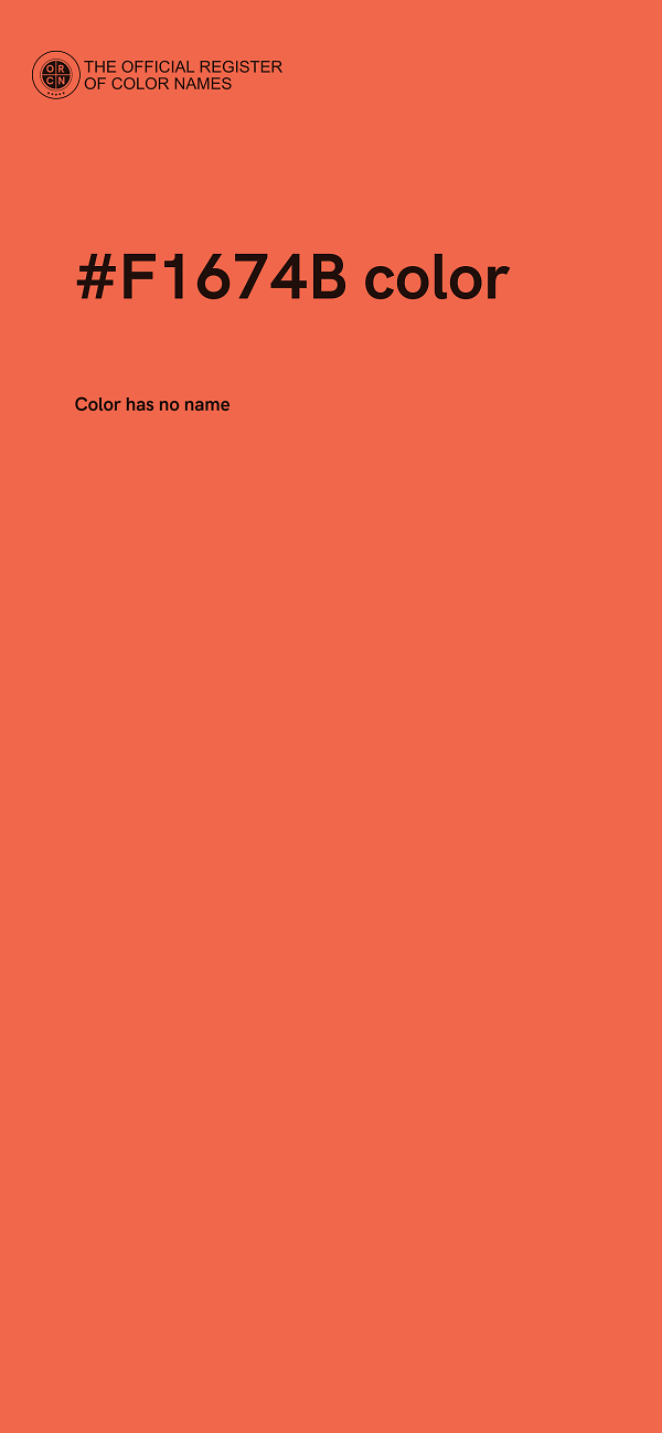 #F1674B color image