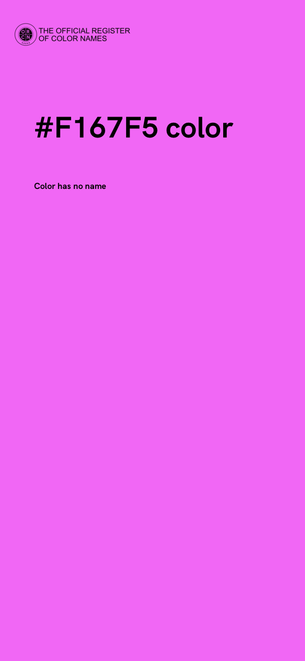 #F167F5 color image