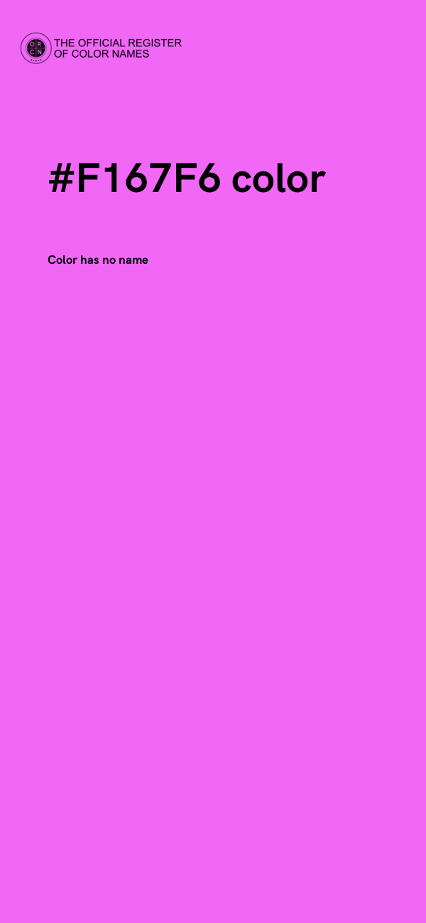 #F167F6 color image