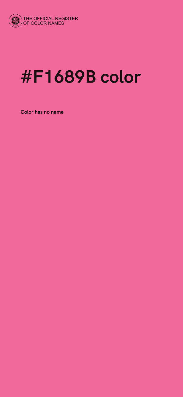 #F1689B color image