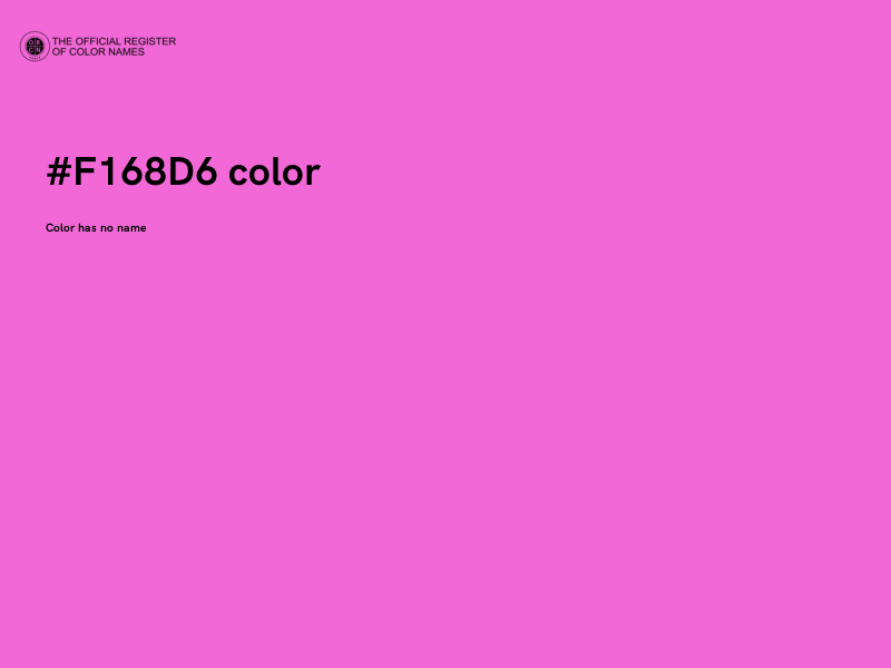 #F168D6 color image