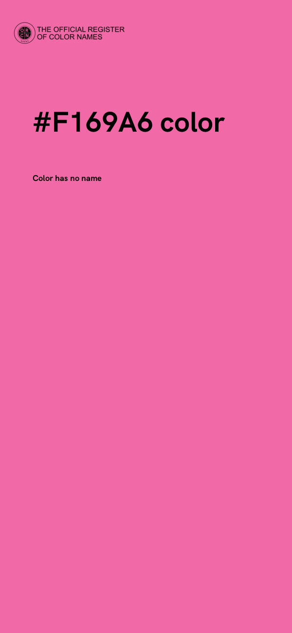 #F169A6 color image