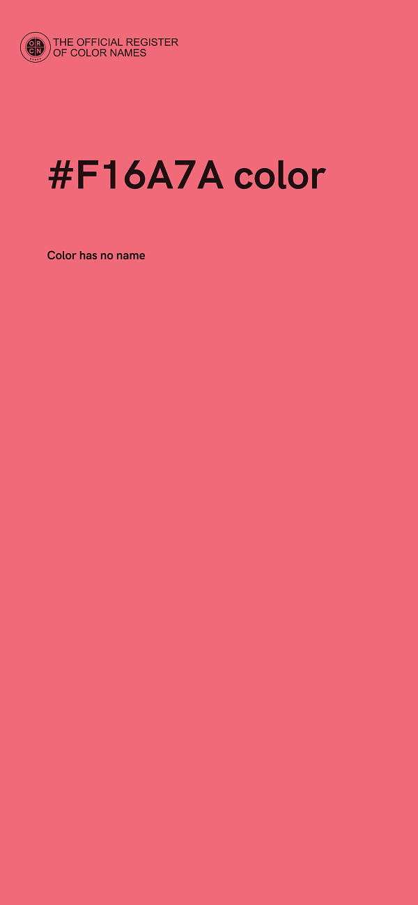 #F16A7A color image