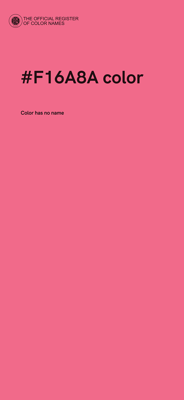 #F16A8A color image