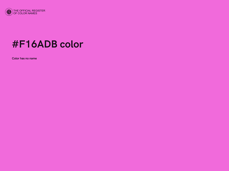 #F16ADB color image