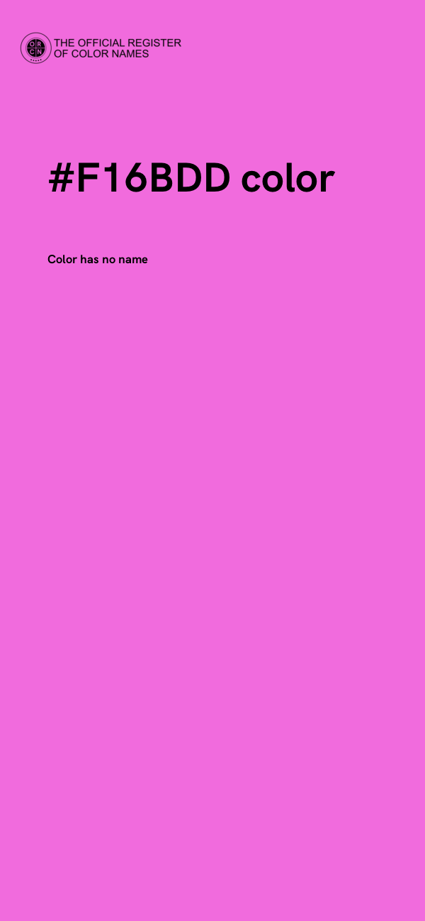 #F16BDD color image