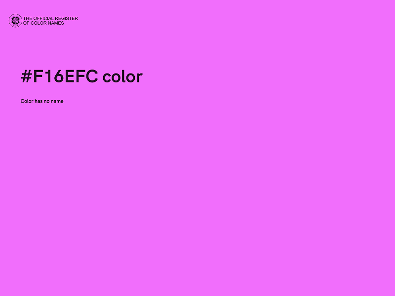 #F16EFC color image