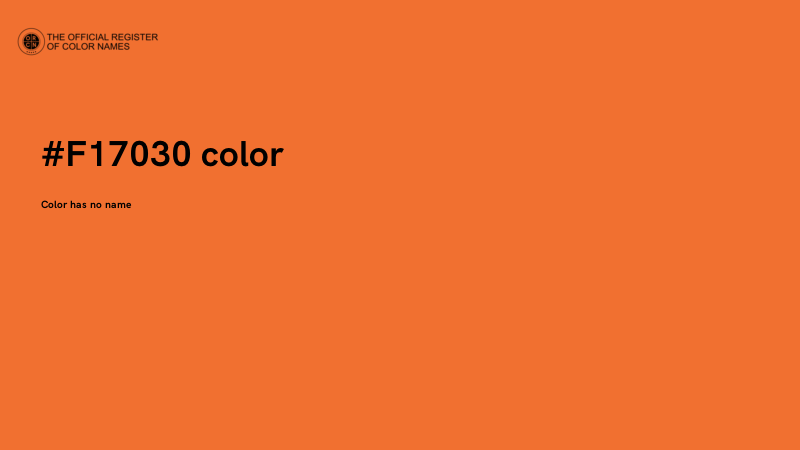 #F17030 color image