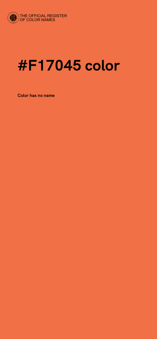#F17045 color image