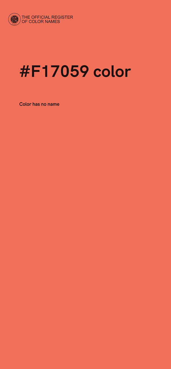 #F17059 color image