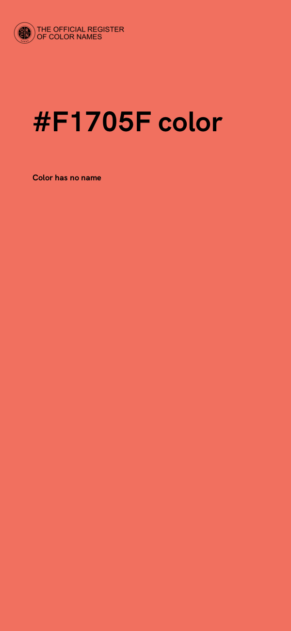 #F1705F color image