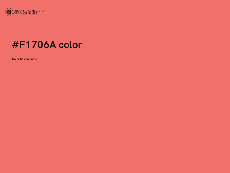 #F1706A color image