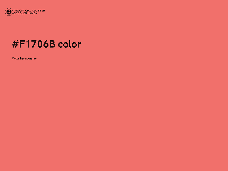 #F1706B color image