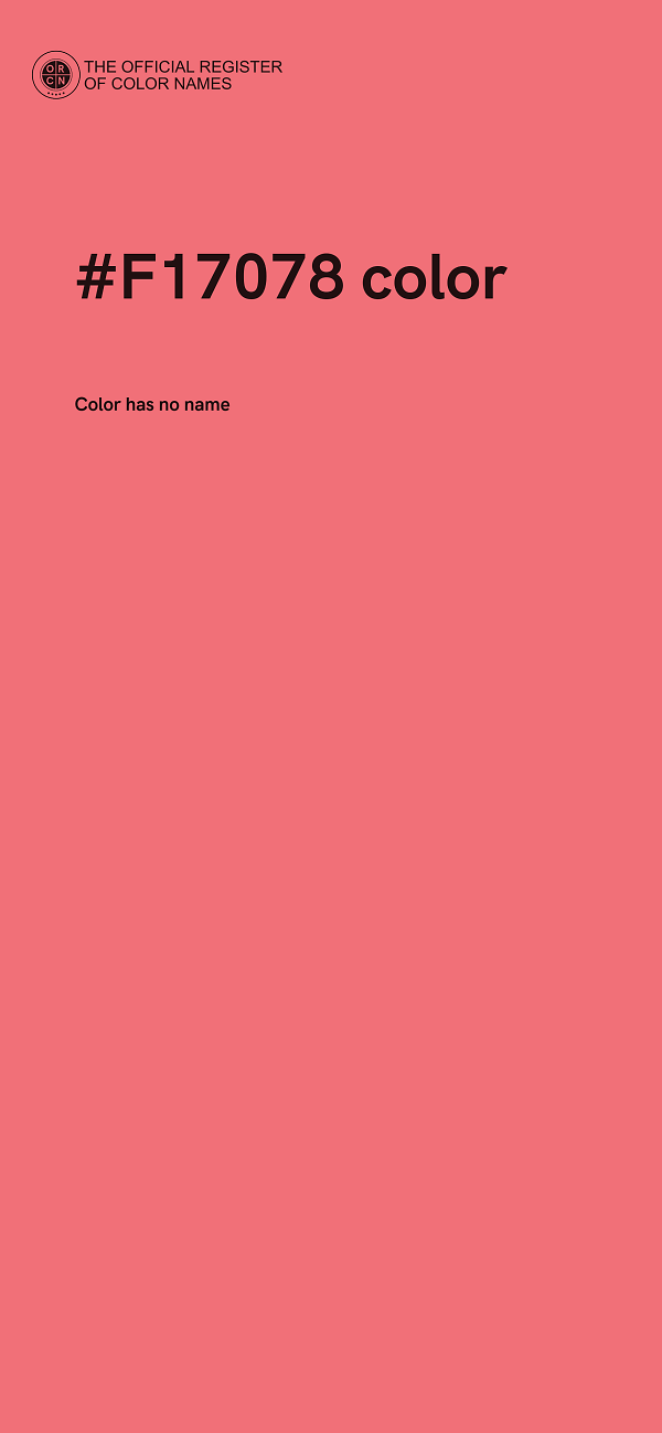 #F17078 color image