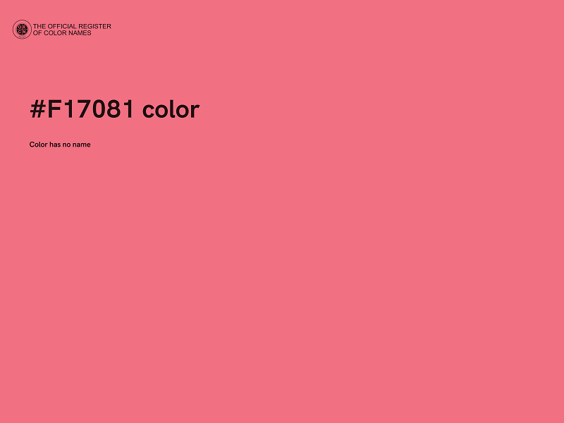 #F17081 color image
