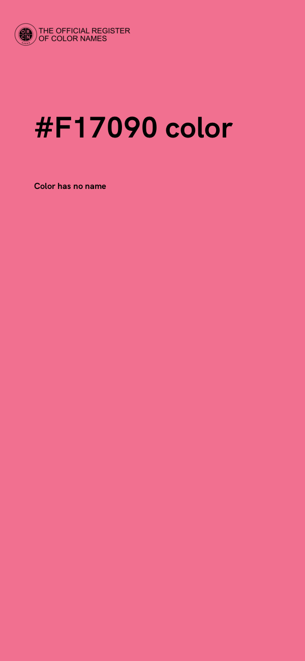 #F17090 color image