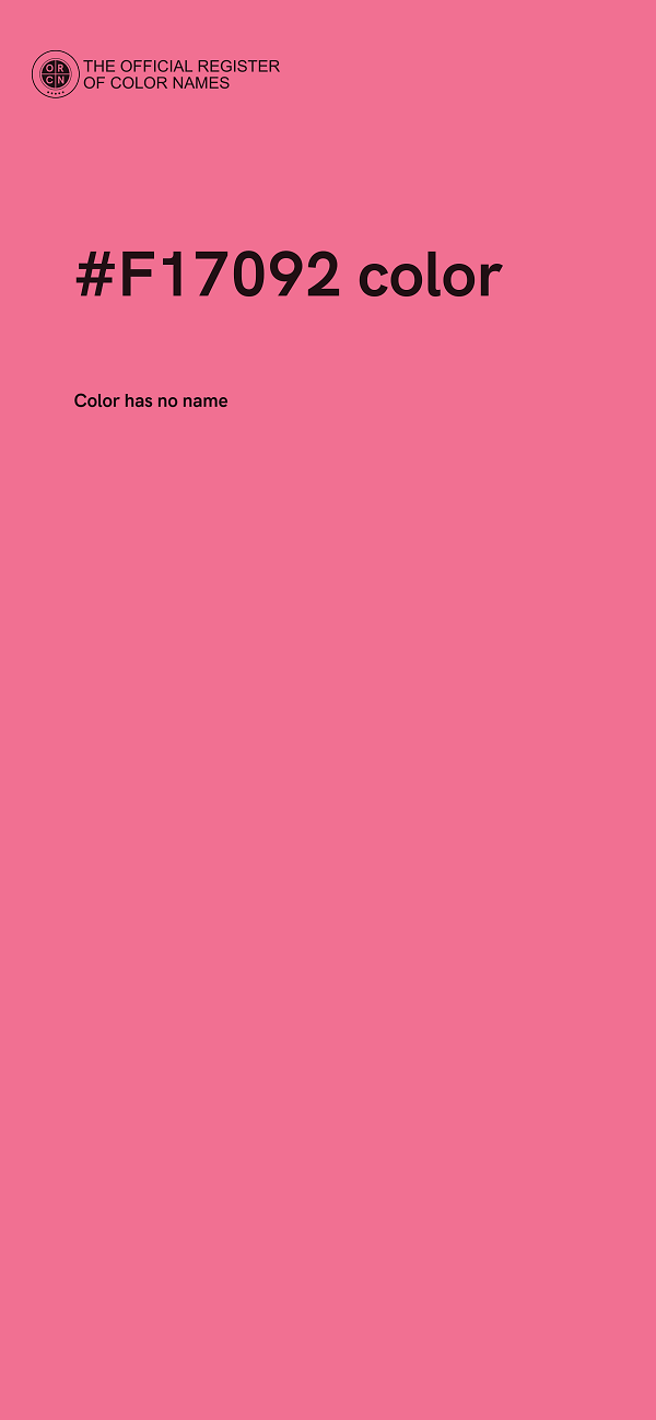 #F17092 color image