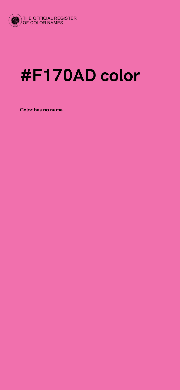 #F170AD color image