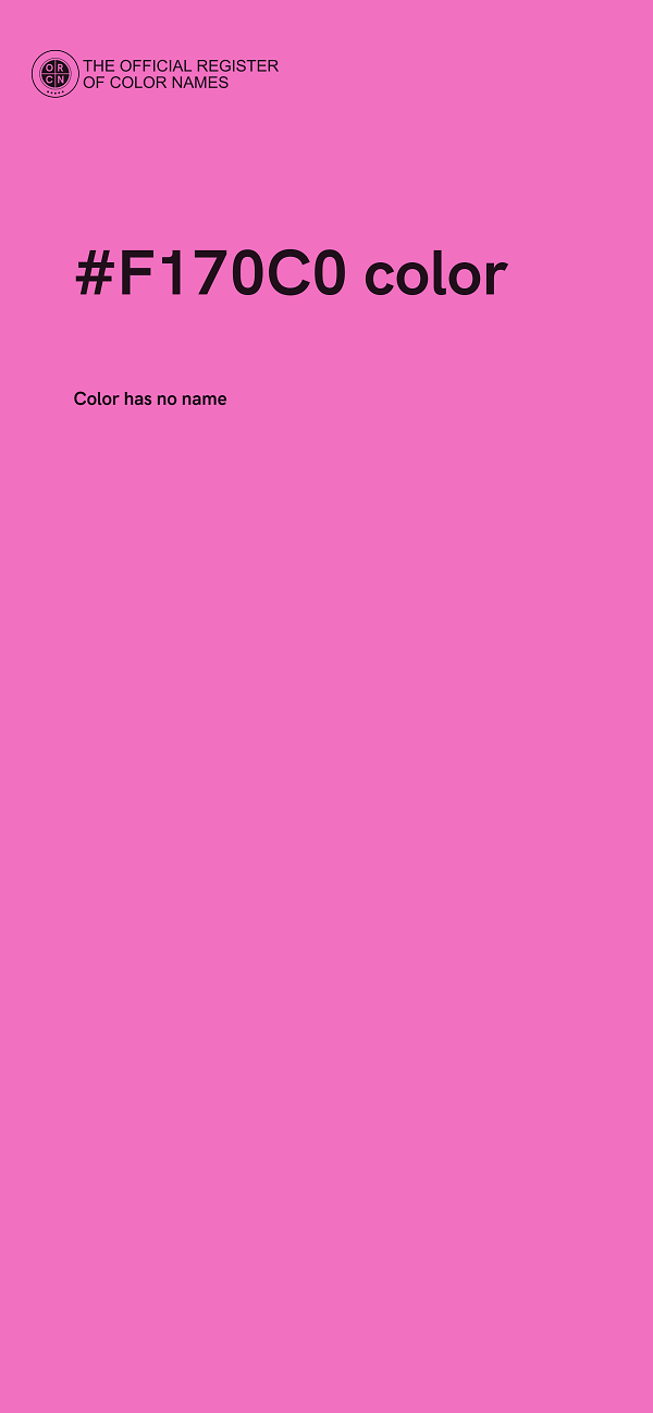 #F170C0 color image
