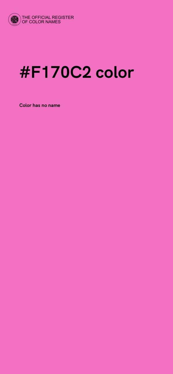 #F170C2 color image