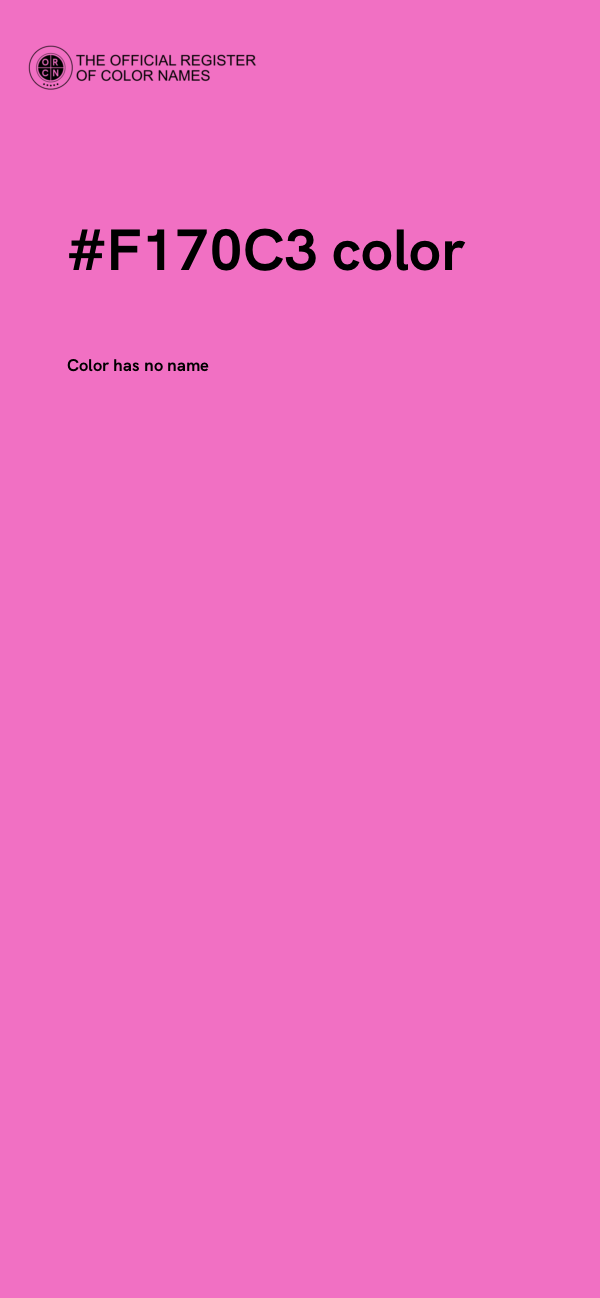 #F170C3 color image