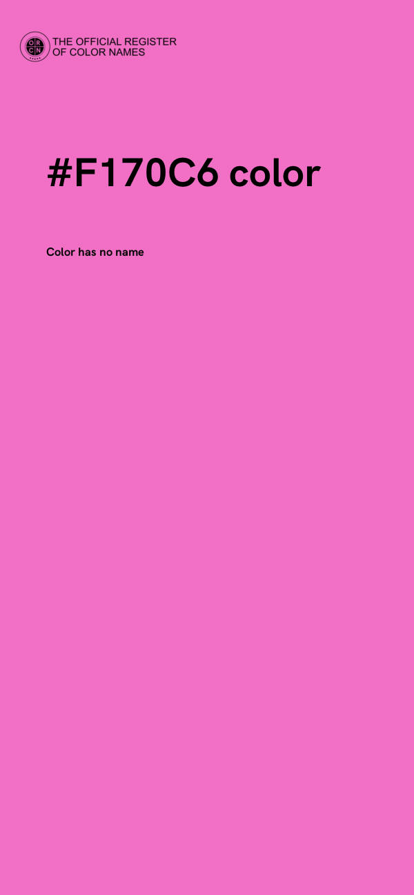 #F170C6 color image