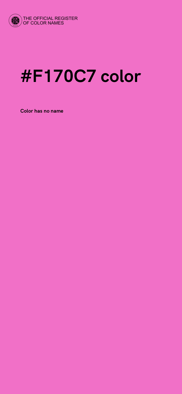 #F170C7 color image